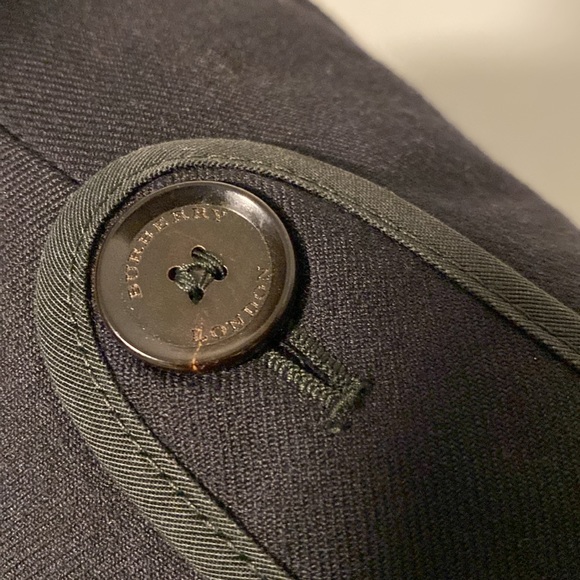 NWOT BURBERRY STUNNING MENS 100% WOOL PEA COAT SIZE LARGE/ 52 EXCELLENT CONDITI - Picture 6 of 16